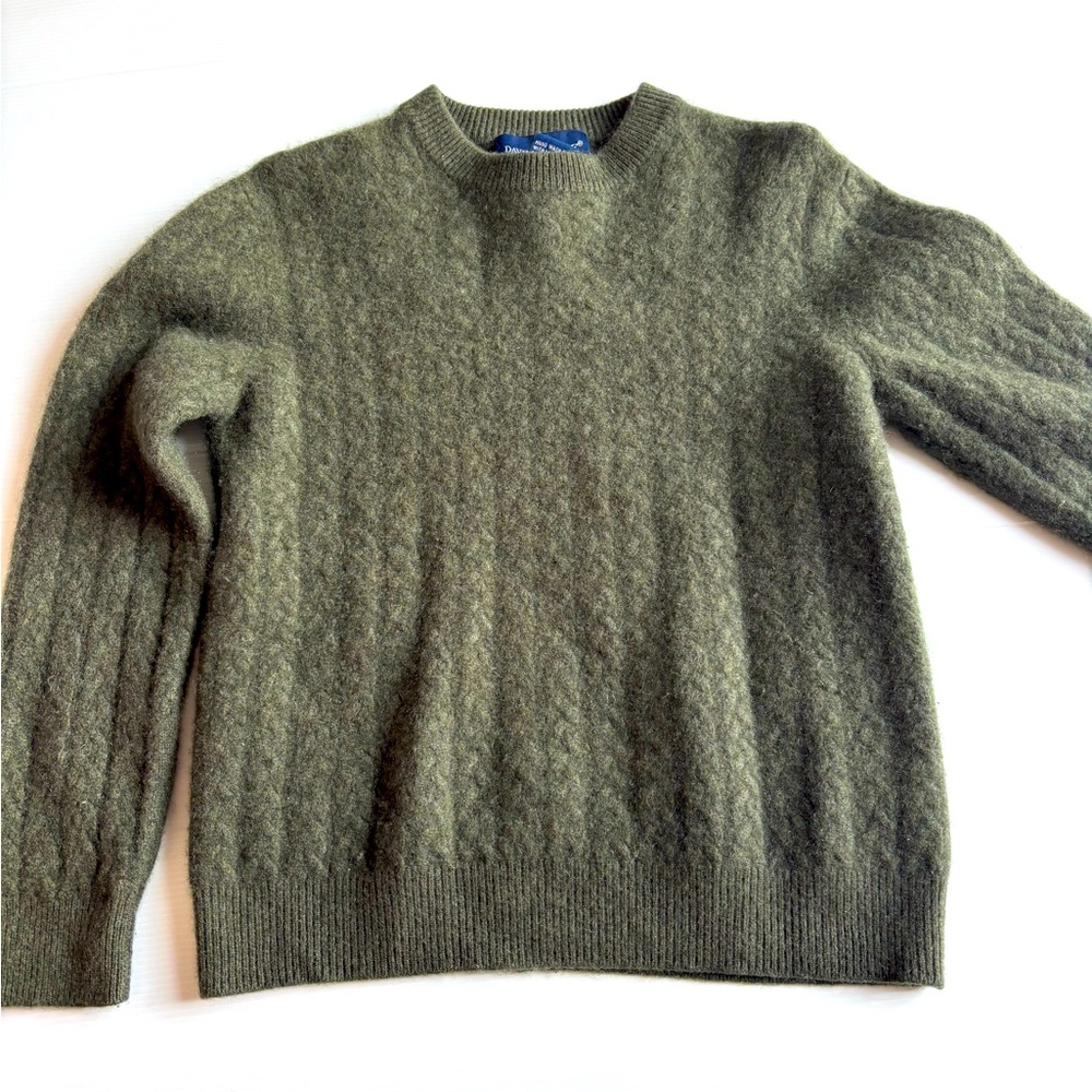 Men's Olive Green Cashmere Sweater